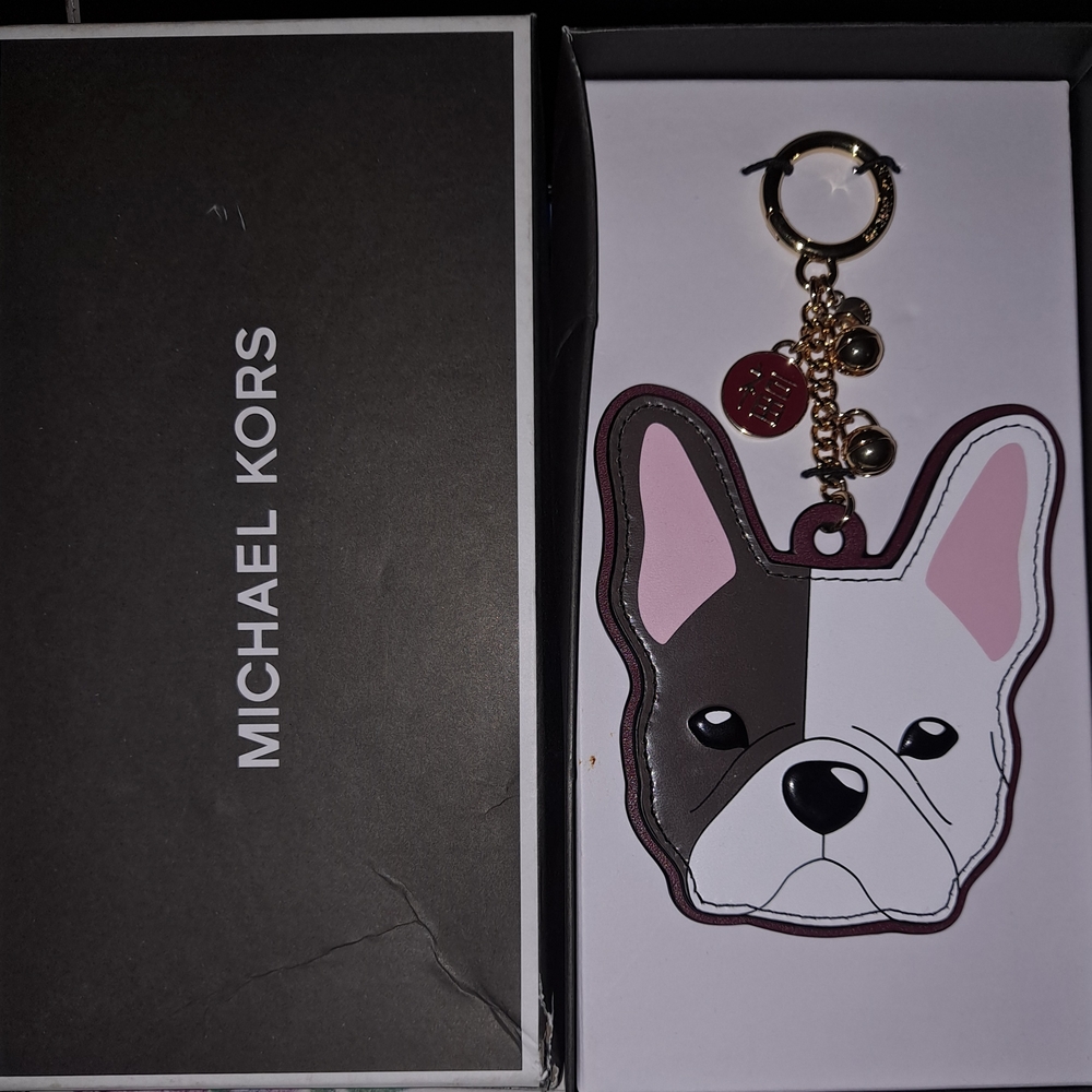 Michael Kors Dark Brown and White Dog Accessory
